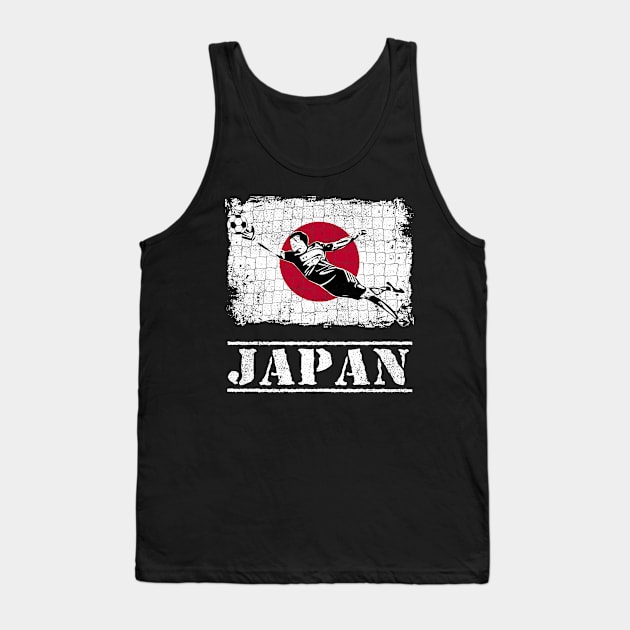 Japan Soccer Supporter Goalkeeper Shirt Tank Top by zeno27